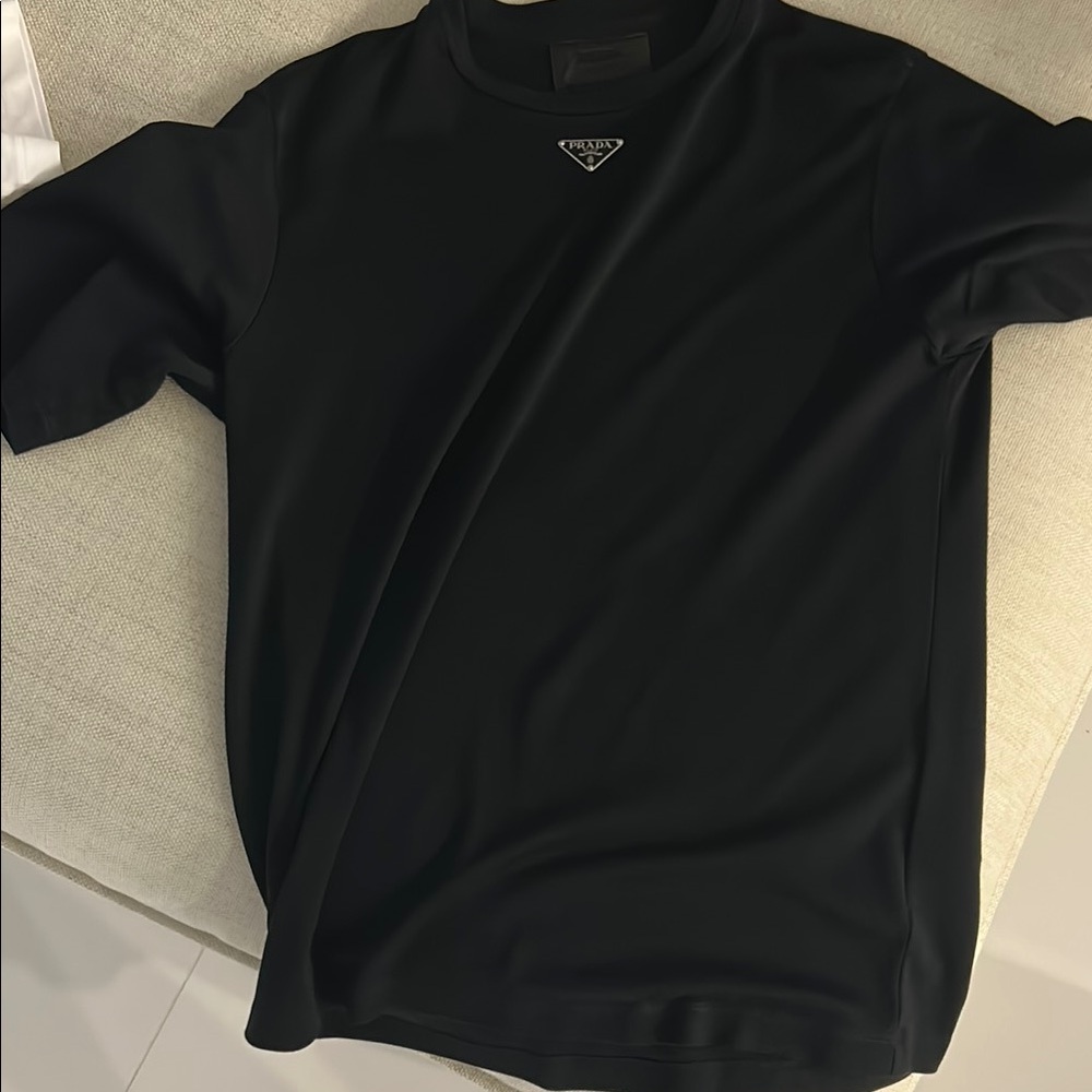 Prada Black Short Sleeve Tee